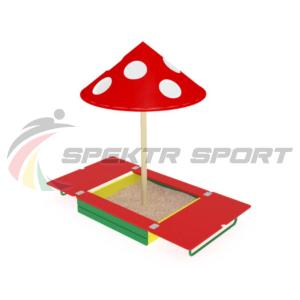 Купить Песочница с крышкой и грибком ИО 512 в Мурманске 