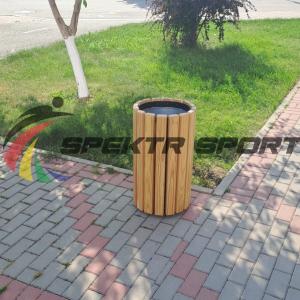 Купить Урна цилиндрическая в деревянной обрешетке лиственница в Мурманске 